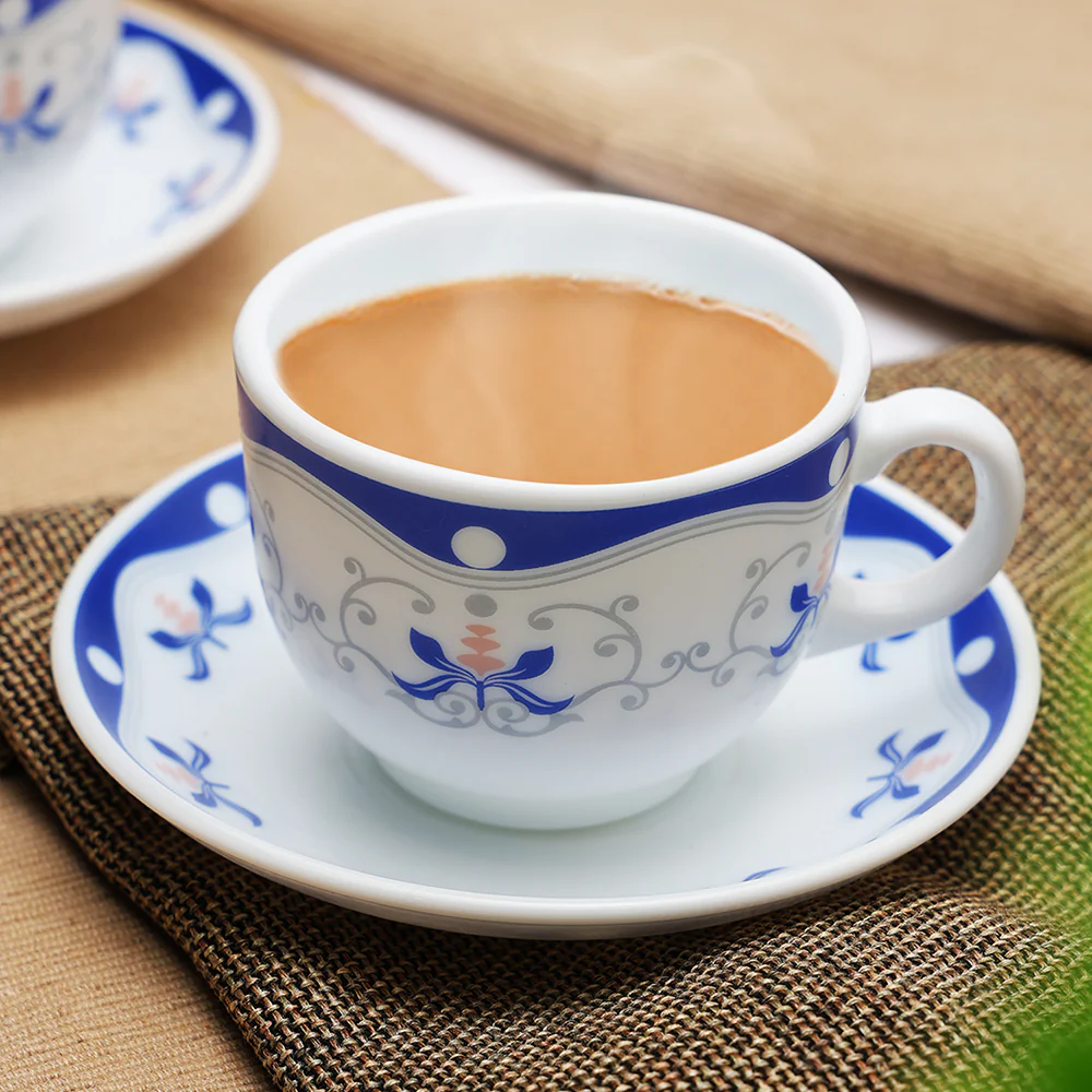 Larah Royal Blue Cup n Saucer Set, 220ml x 12 - Image 11