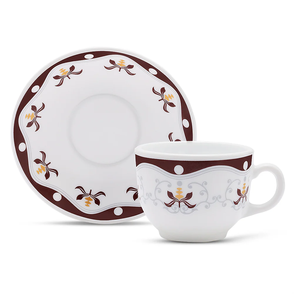Larah Royal Cup n Saucer Set, Brown - Image 11