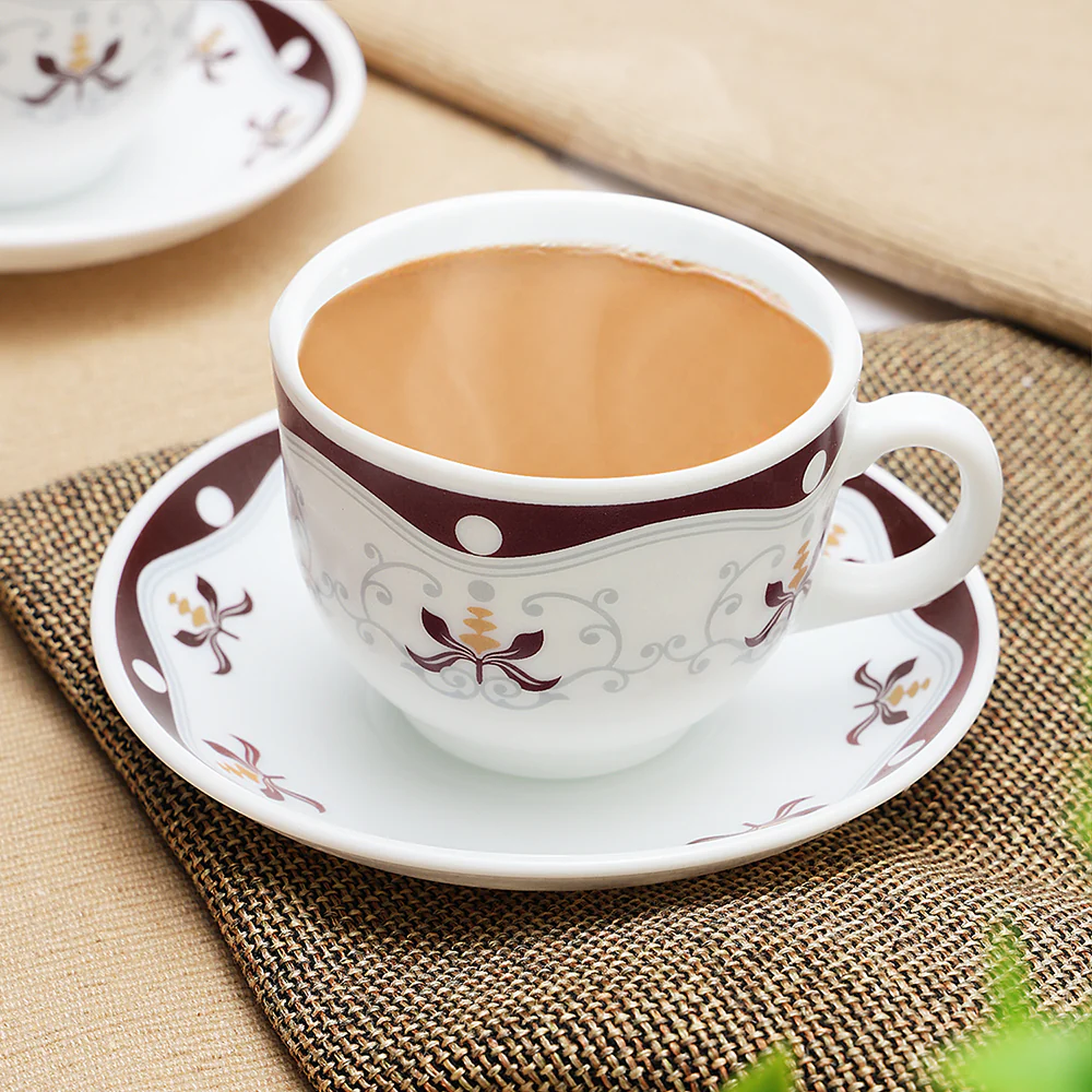 Larah Royal Cup n Saucer Set, Brown - Image 12