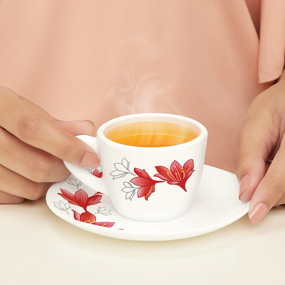 Larah Ruby Cup n Saucer Set - Image 2