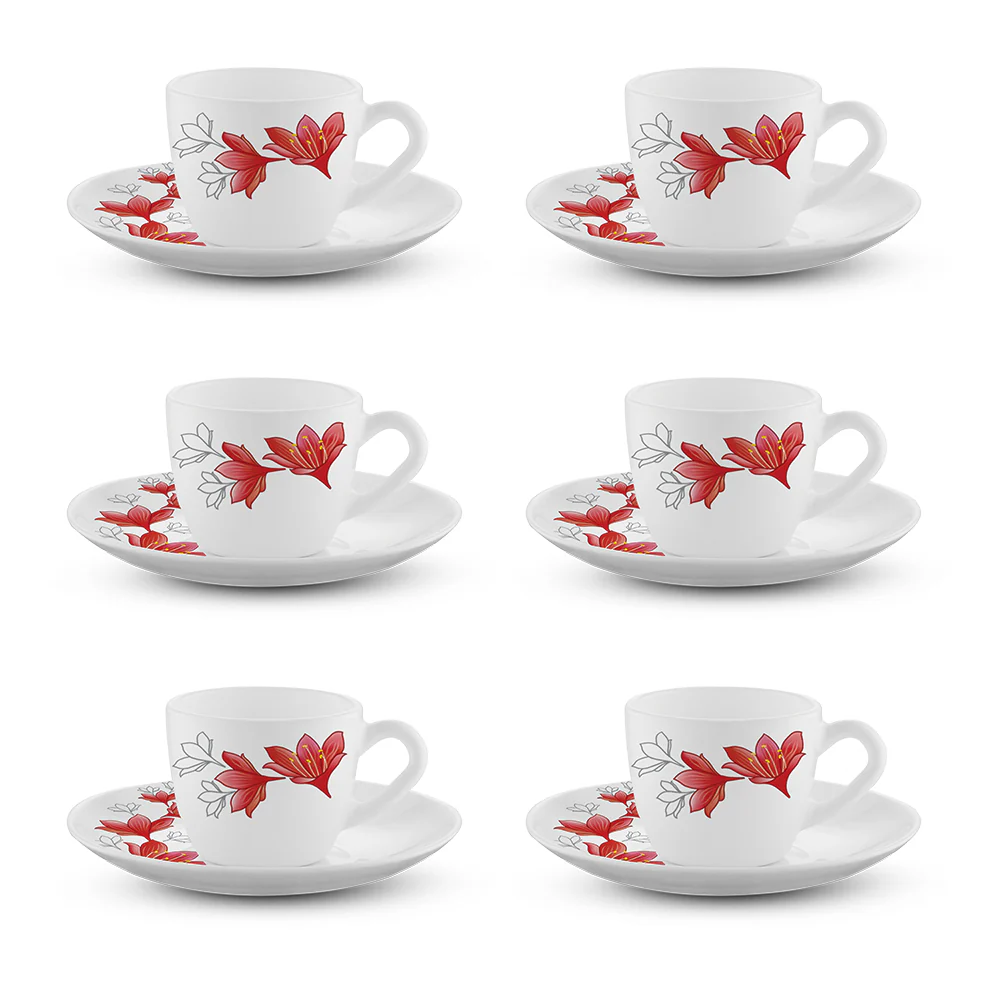Larah Ruby Cup n Saucer Set - Image 3