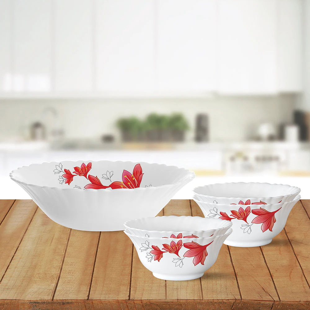 Larah Ruby Pudding Set, 7 pc (Small)
