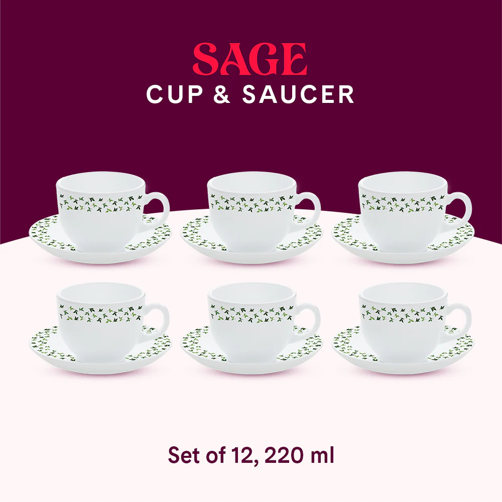 Larah Sage Cup n Saucer Set - Image 9