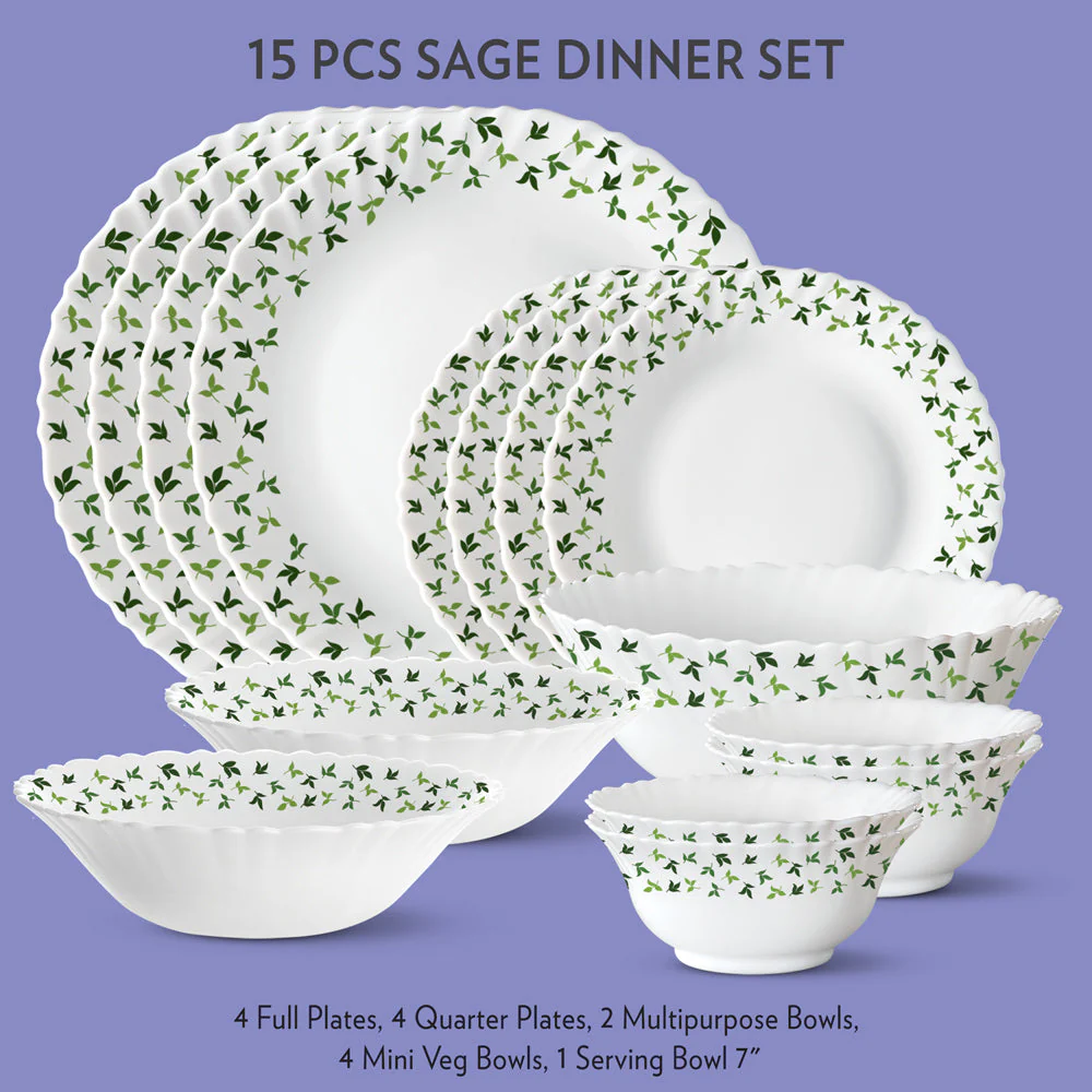 Larah Sage Dinner Set - Image 2