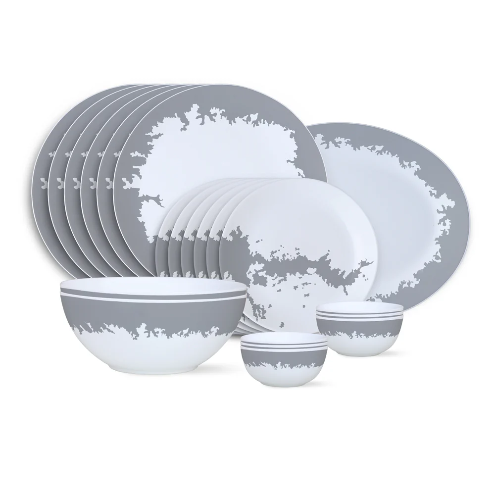 Larah Silver Luna Dinner Set, 21 pc - Image 2