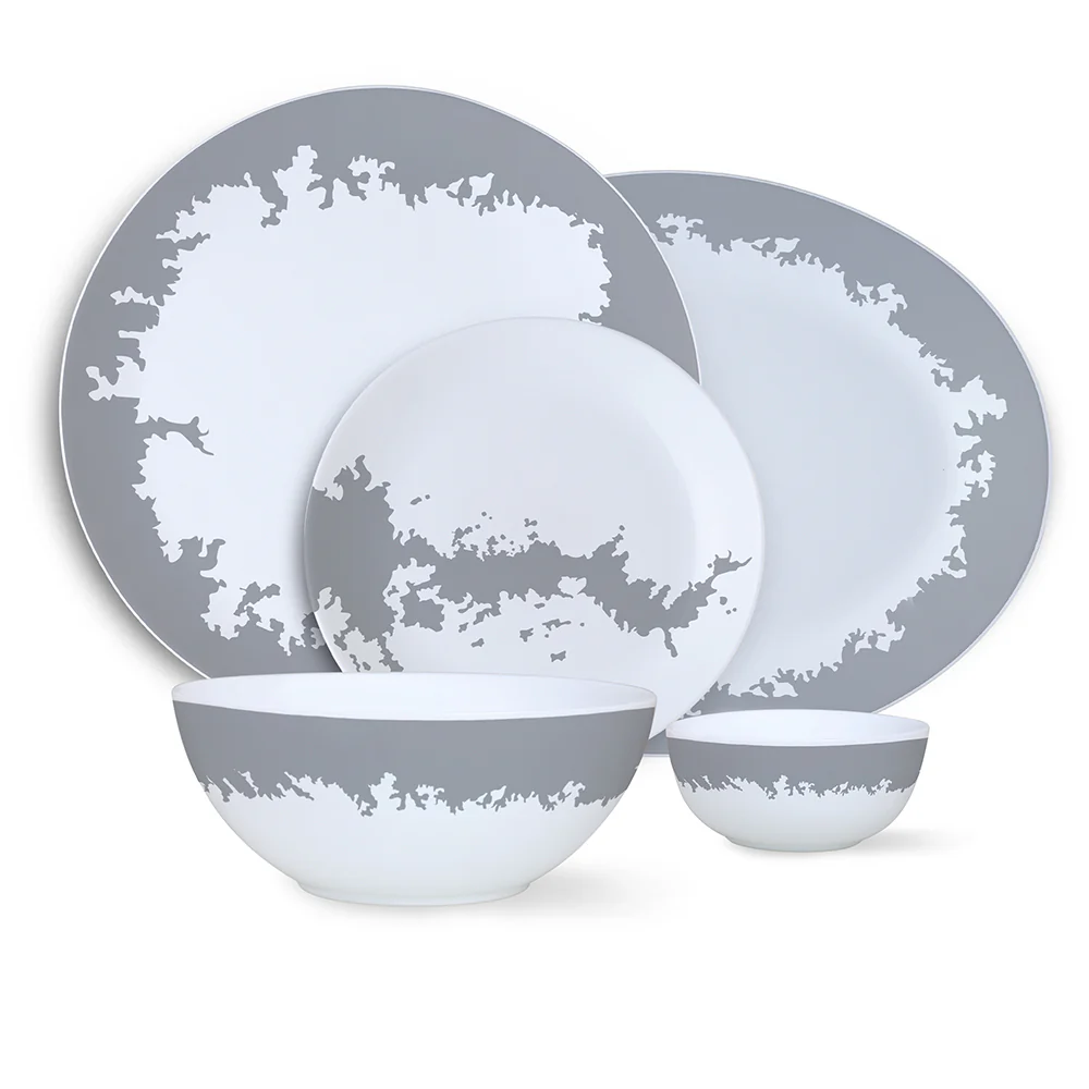 Larah Silver Luna Dinner Set, 21 pc - Image 4