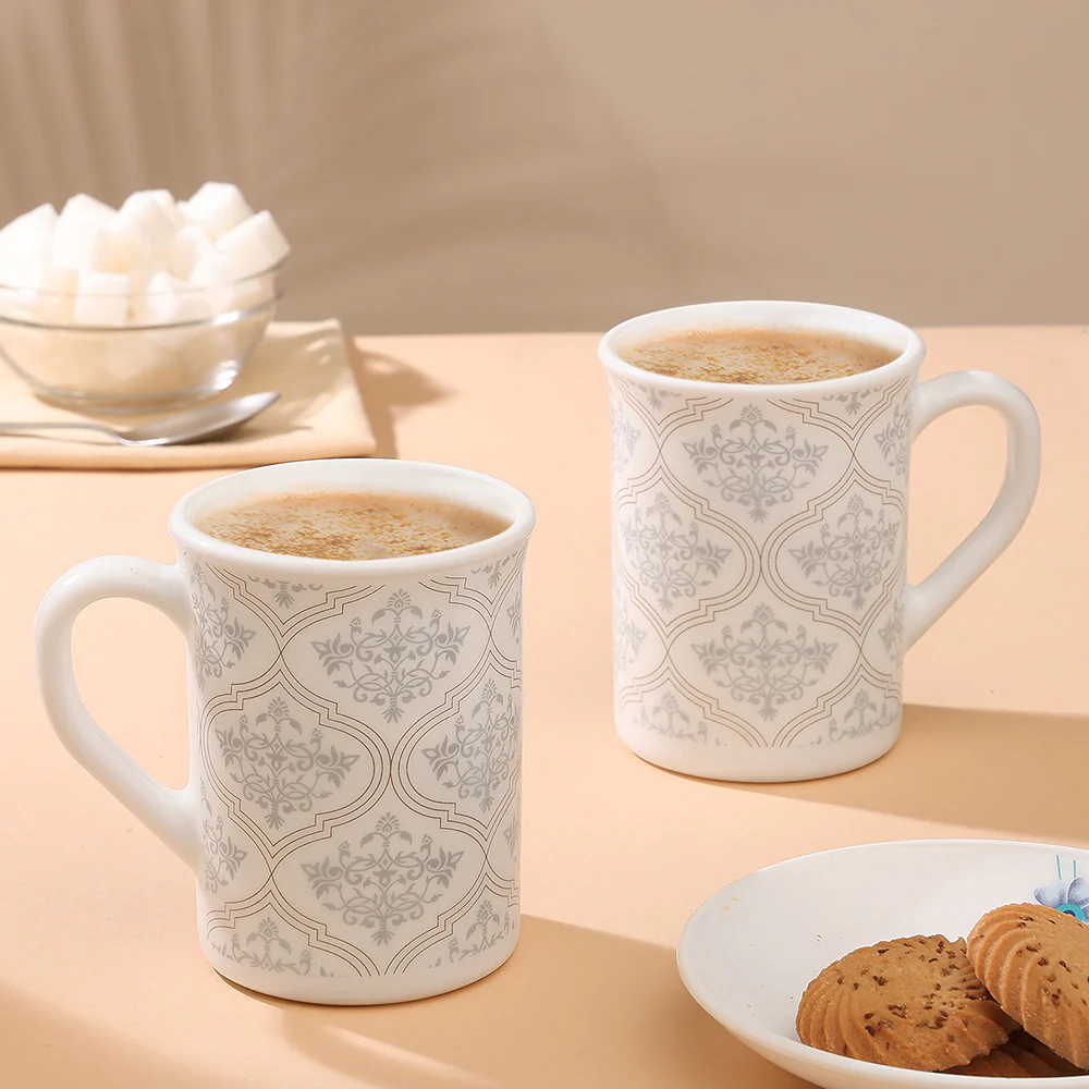 Larah Sivas Grey Mug Set, 350ml x 2 - Image 9
