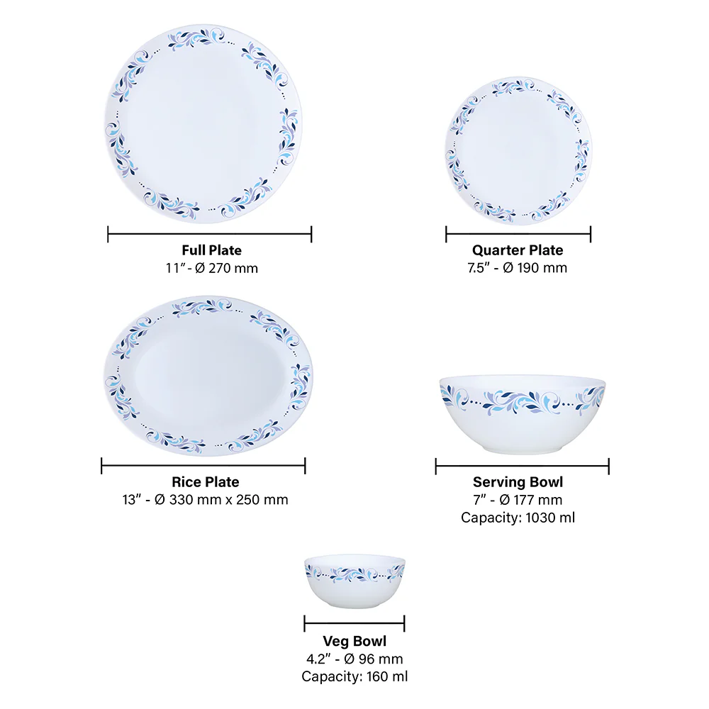 Larah Skyleaf Dinner Set, 21 pc - Image 3