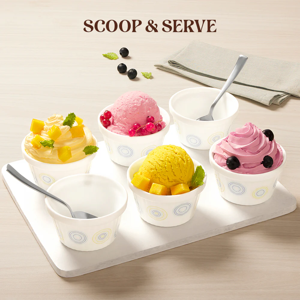 Larah Sorbet Ice Cream Bowl Set, 6 pc - Image 6