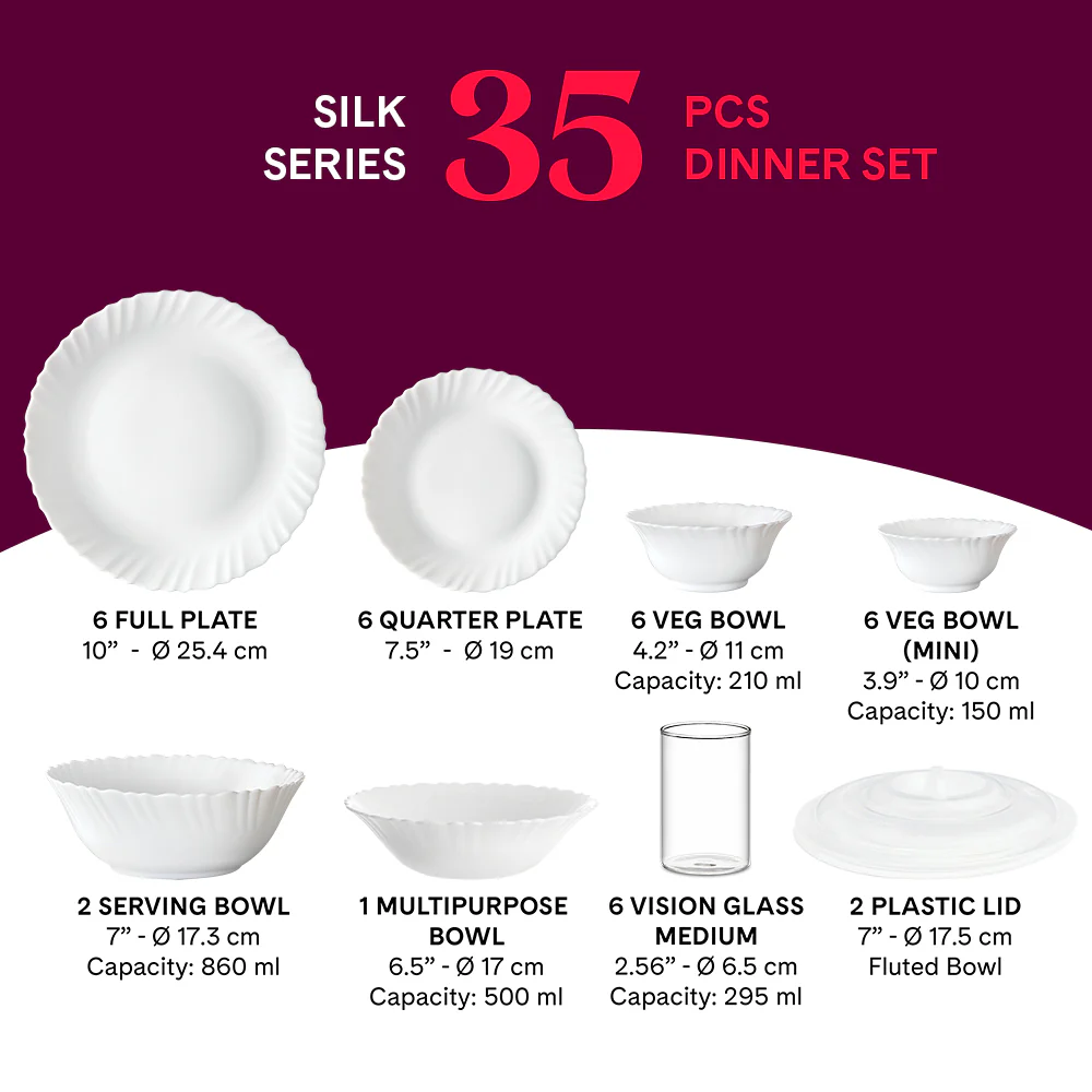 Larah Stardust 35 pc Dinner Set w Vision Glass - Image 5