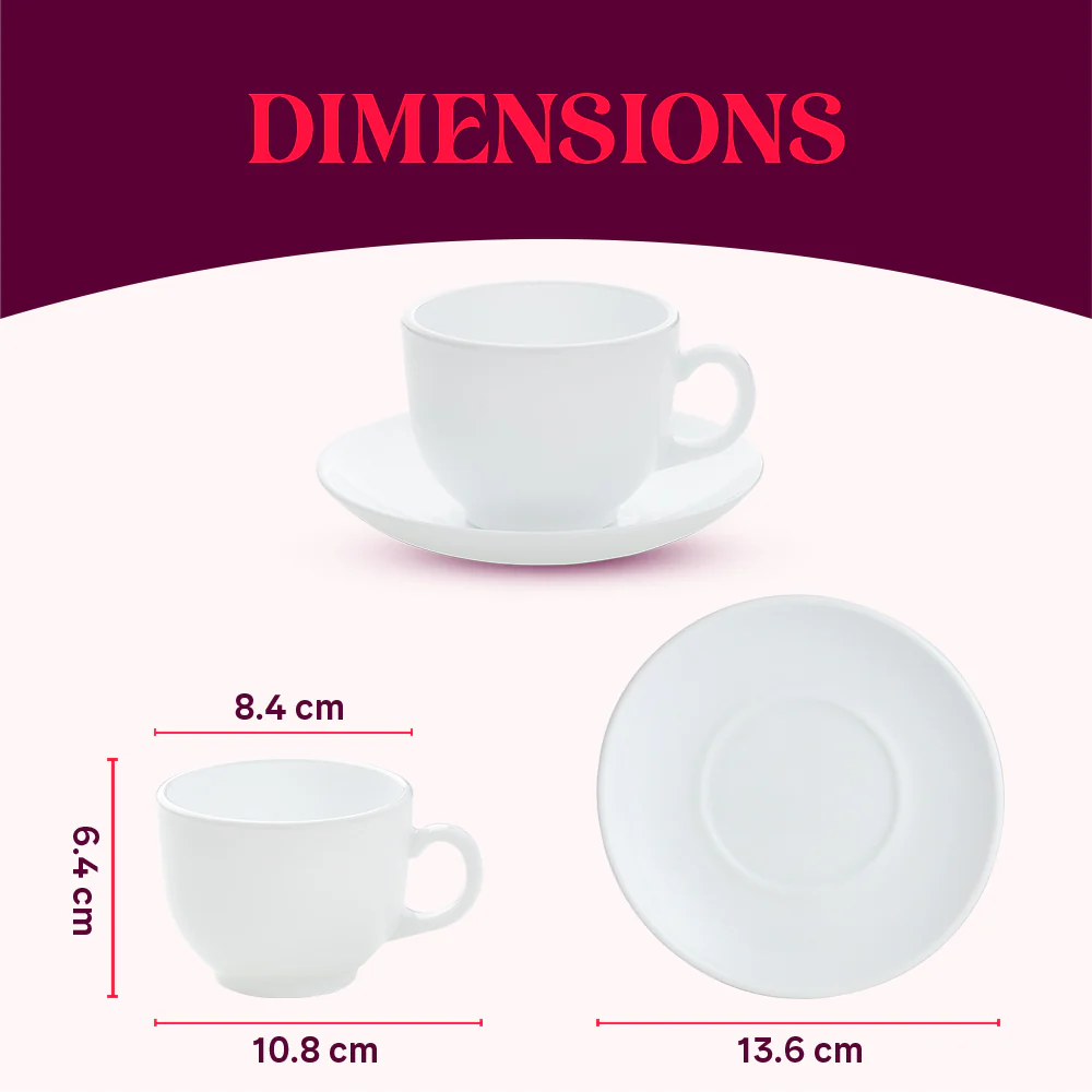 Larah Sundrop Cup n Saucer Set, Blue - Image 3