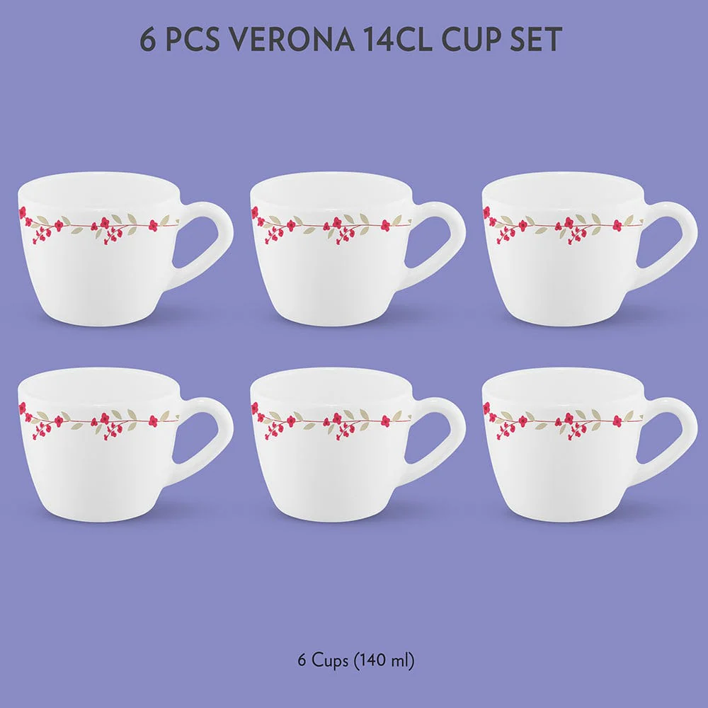 Larah Verona Cup Set, 140ml x 6 - Image 3