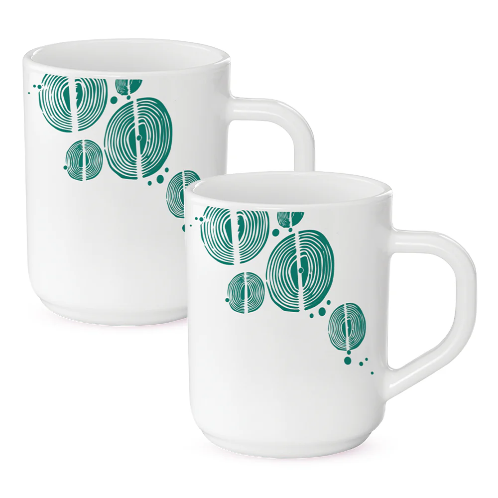 Larah Woodstock Mug Set, 240ml x 2