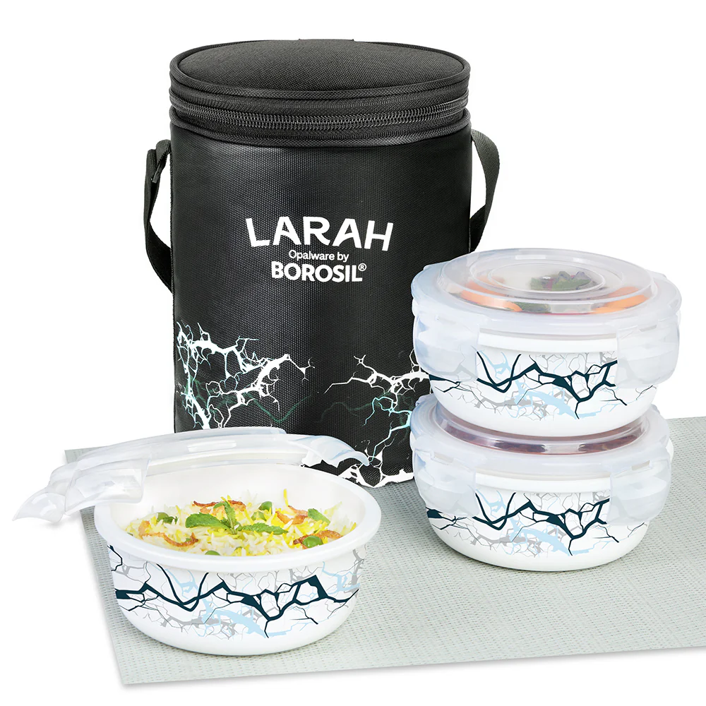 Larah Zeus Round Lunchbox, Black - Image 2