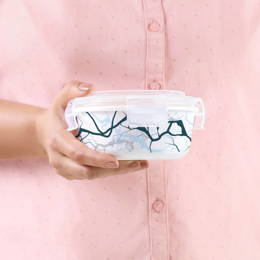 Larah Zeus Round Lunchbox, Black - Image 8