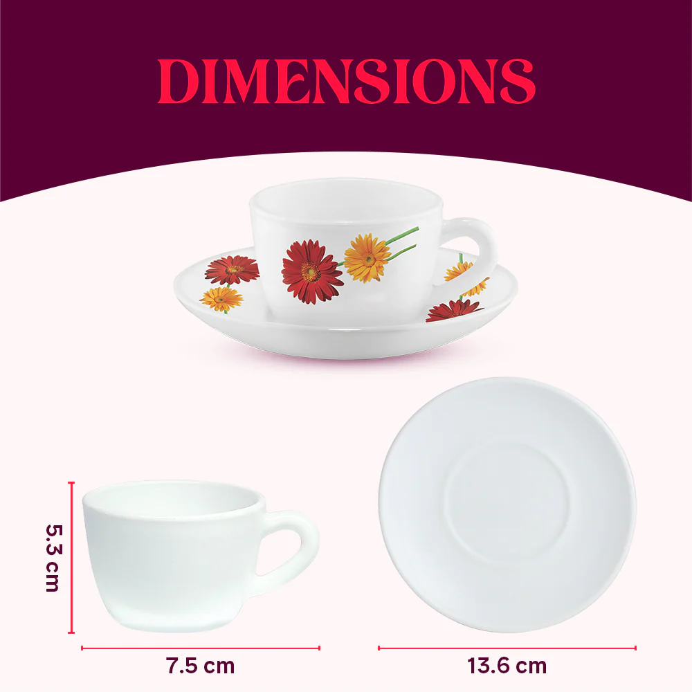 Larah Zinnia Cup n Saucer Set - Image 4