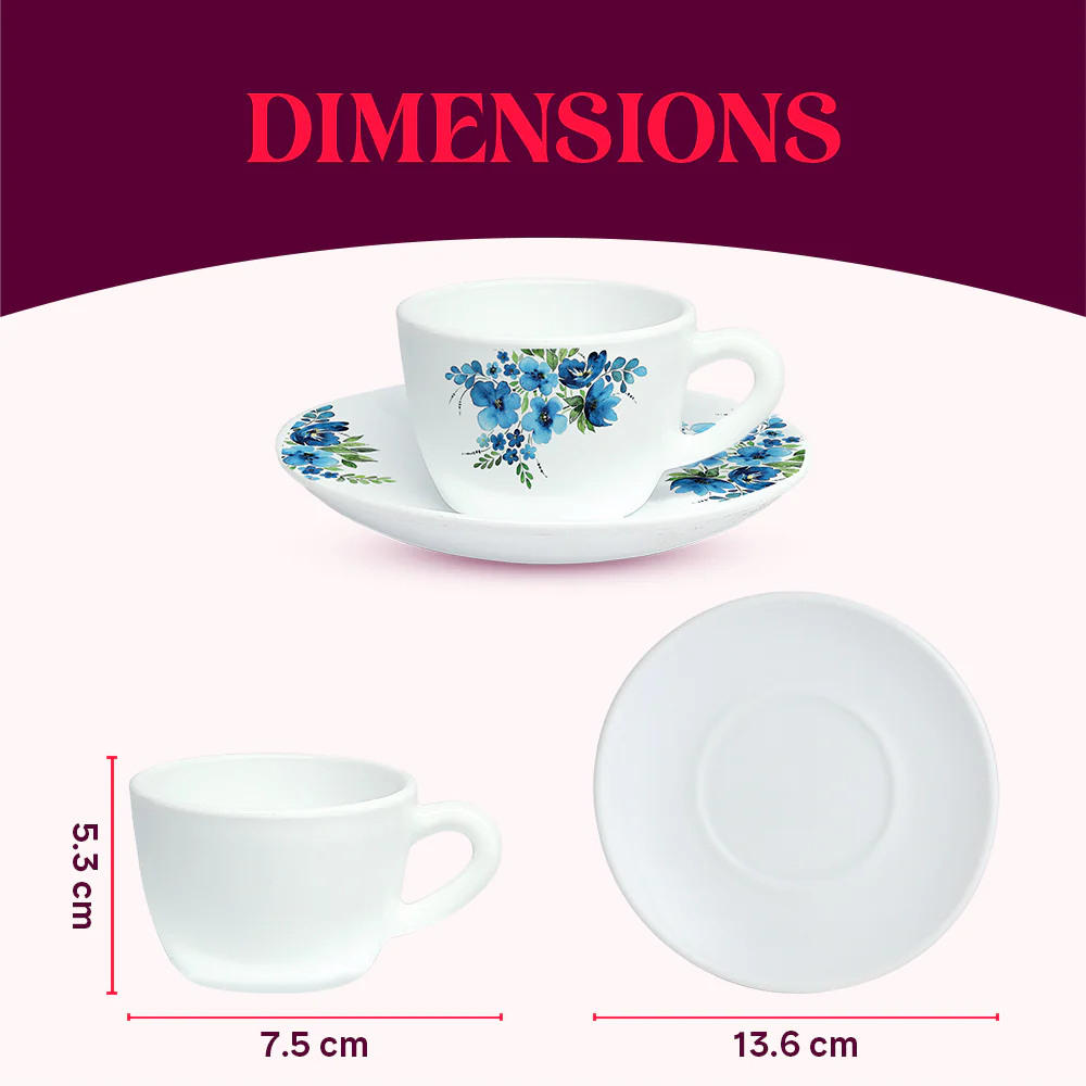 Larah Pansy Cup n Saucer Set - Image 4