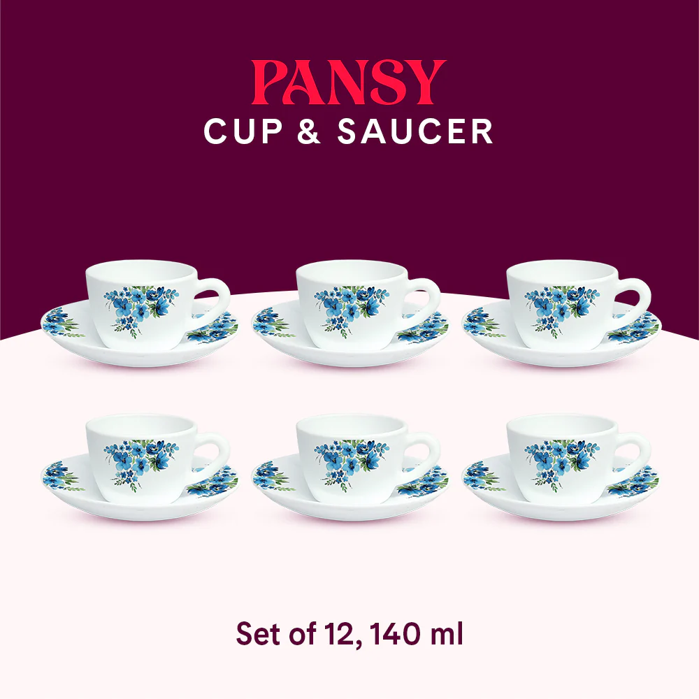 Larah Pansy Cup n Saucer Set - Image 9