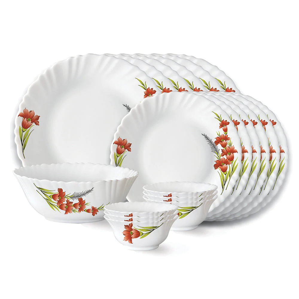 Larah Red Iris Dinner Set, 6 pc - Image 22