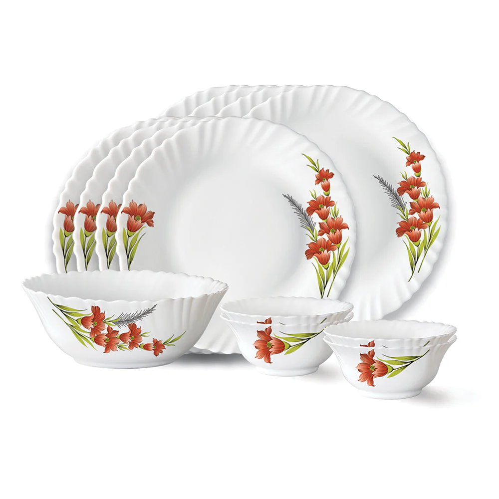 Larah Red Iris Dinner Set, 6 pc - Image 26