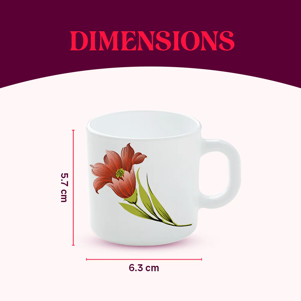 Larah Red Iris Mug Set - Image 4