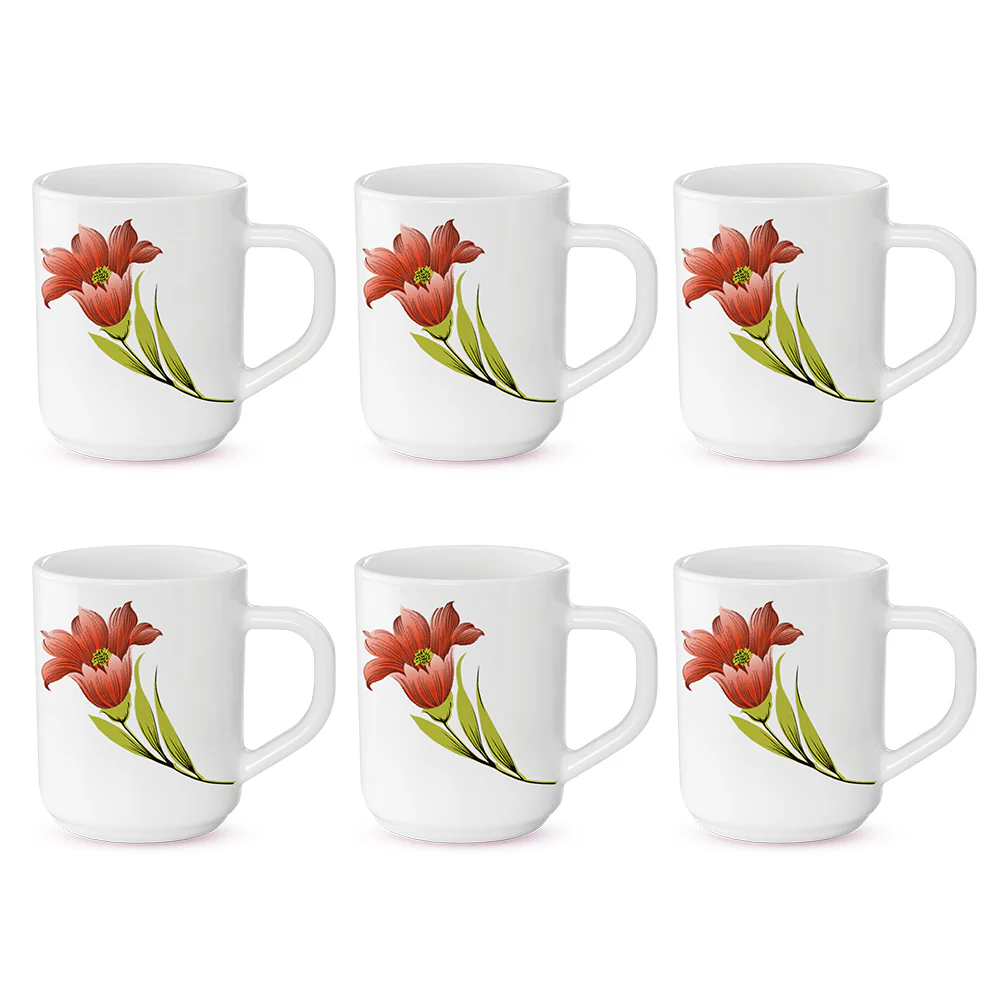 Larah Red Iris Mug Set - Image 2