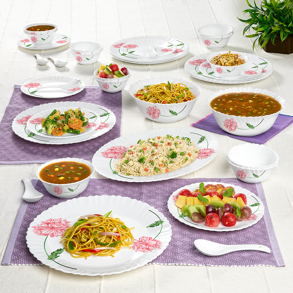 Larah Red Mist Dinner Set, 33 pc - Image 8