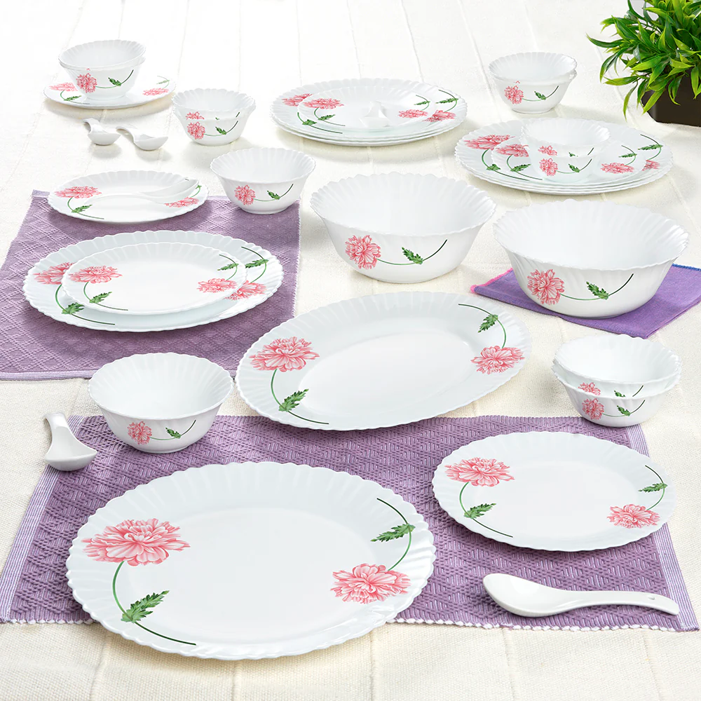 Larah Red Mist Dinner Set, 33 pc - Image 9
