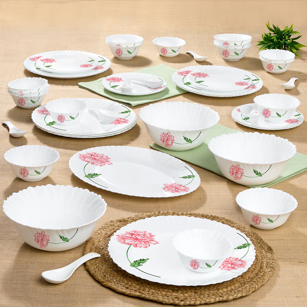 Larah Red Mist Dinner Set, 44 pc - Image 9