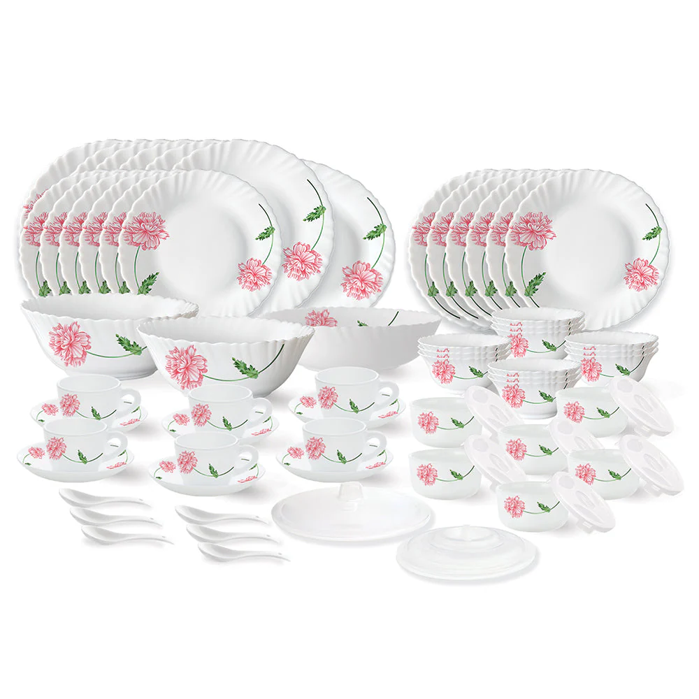 Larah Red Mist Dinner Set, 45 pc - Image 14