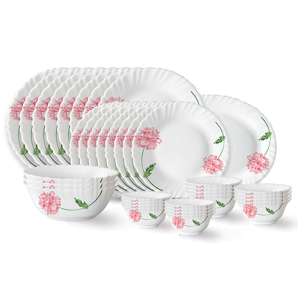 Larah Red Mist Dinner Set, 45 pc - Image 17
