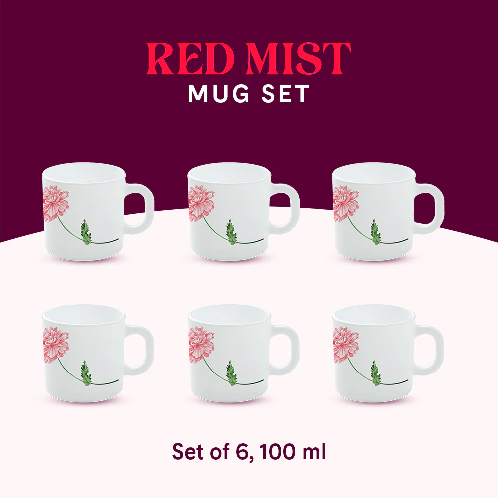Larah Red Mist Mug Set - Image 10
