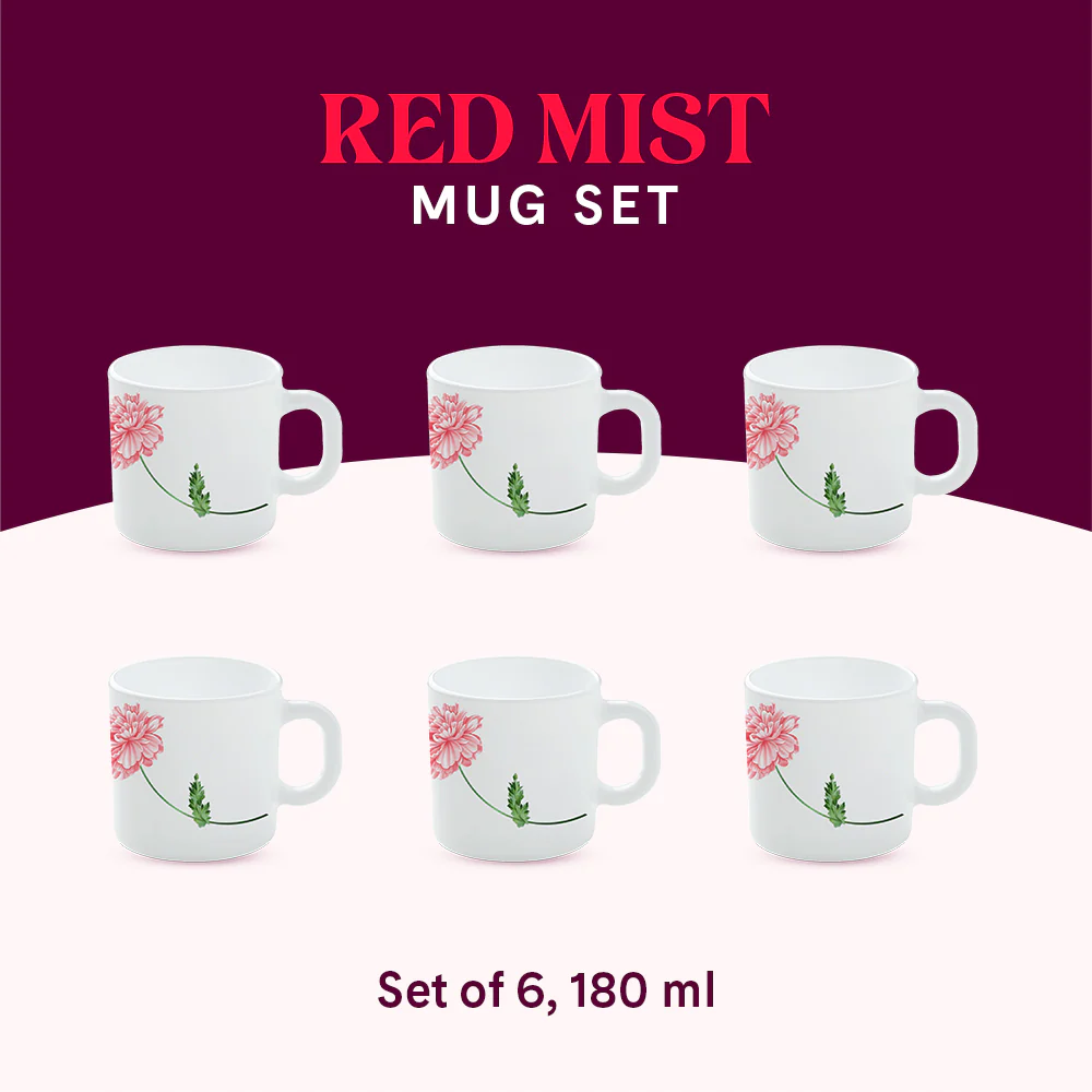 Larah Red Mist Mug Set - Image 10