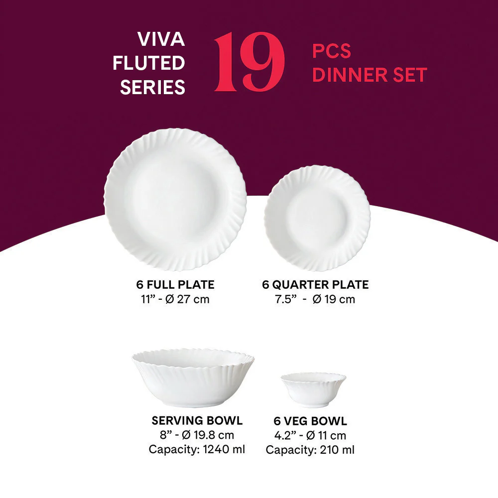 Larah Viva Dinner Set, 19 pc - Image 2