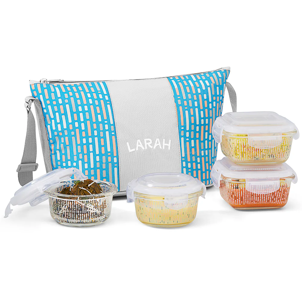 Larah Vogue Daisy Universal Glass Lunchbox - Image 4