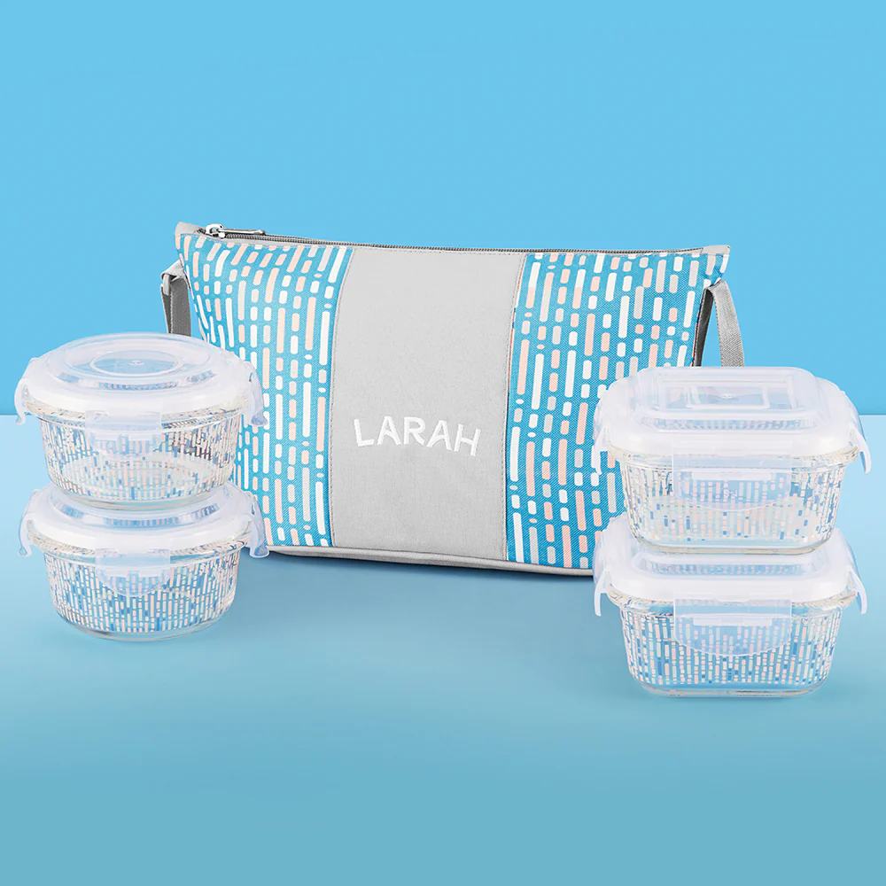 Larah Vogue Daisy Universal Glass Lunchbox - Image 5