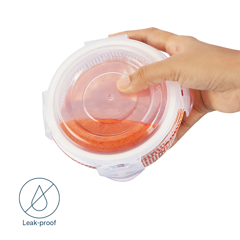 Larah Vogue Round Glass Lunchbox - Image 9
