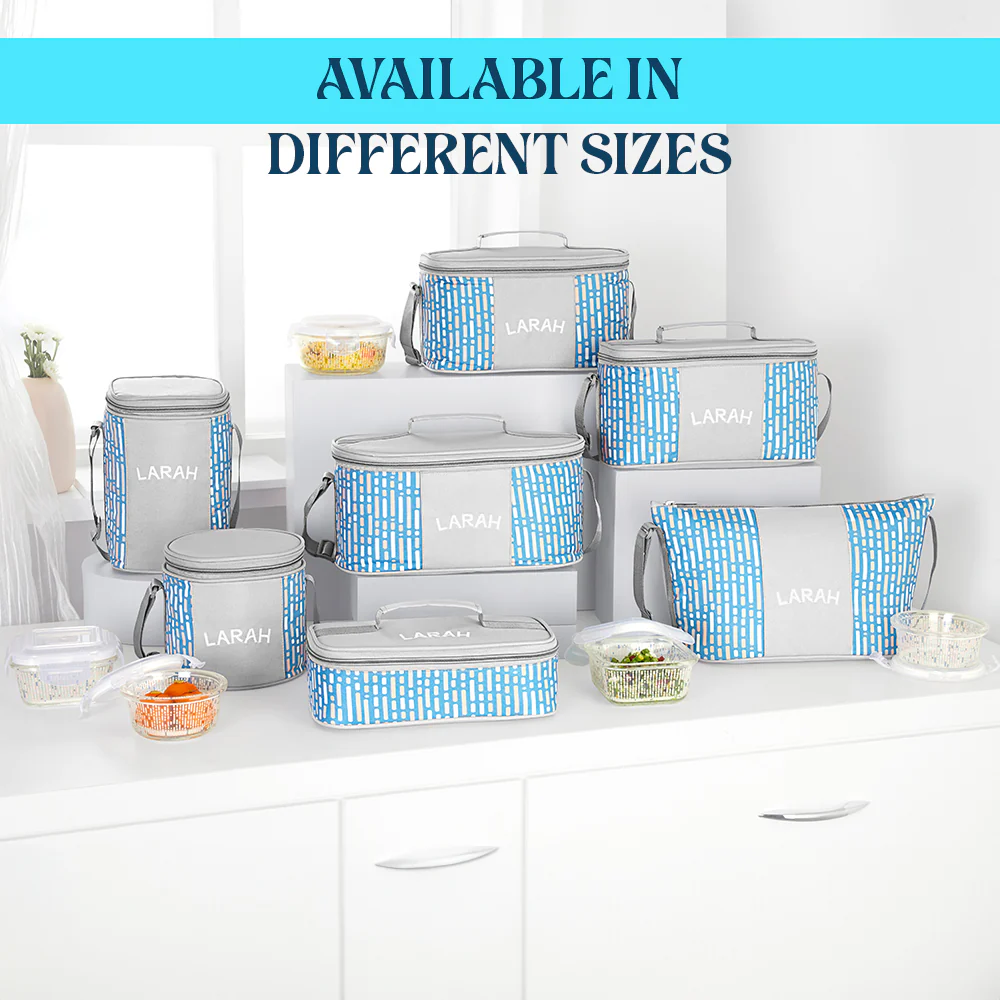 Larah Vogue Round  Glass Lunchbox - Image 10
