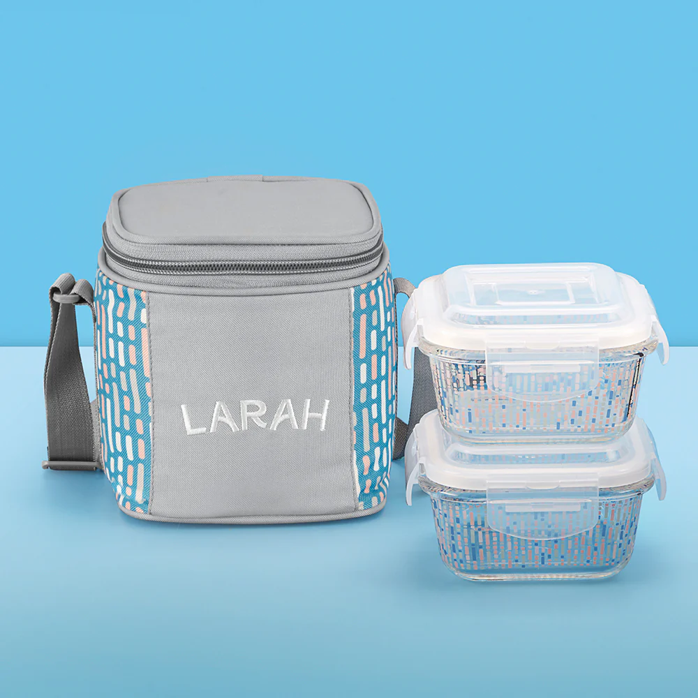 Larah Vogue Square Glass Lunchbox - Image 2