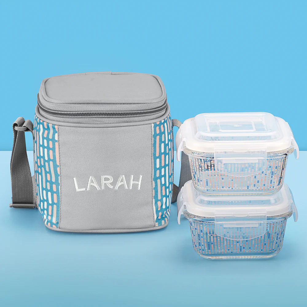 Larah Vogue Square Glass Lunchbox - Image 5