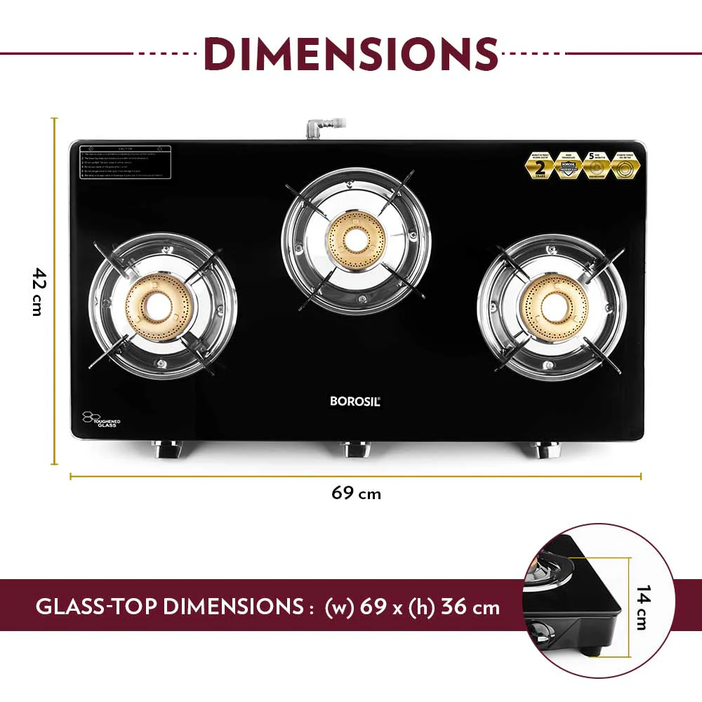 Magnum Glass-top Gas stove - Image 3