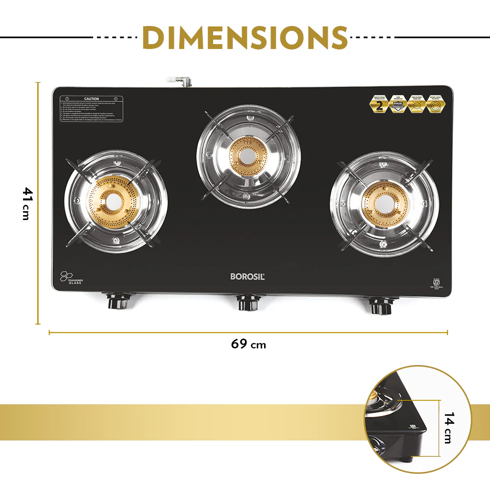 Magnum Pro Glass-top Gas stove - Image 3