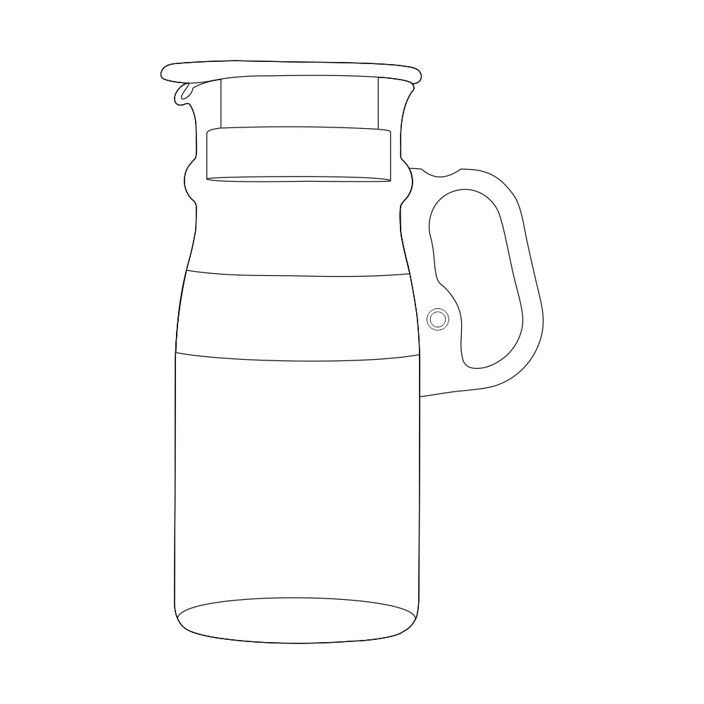 Borosil Marina Jug w plastic handle - Image 4