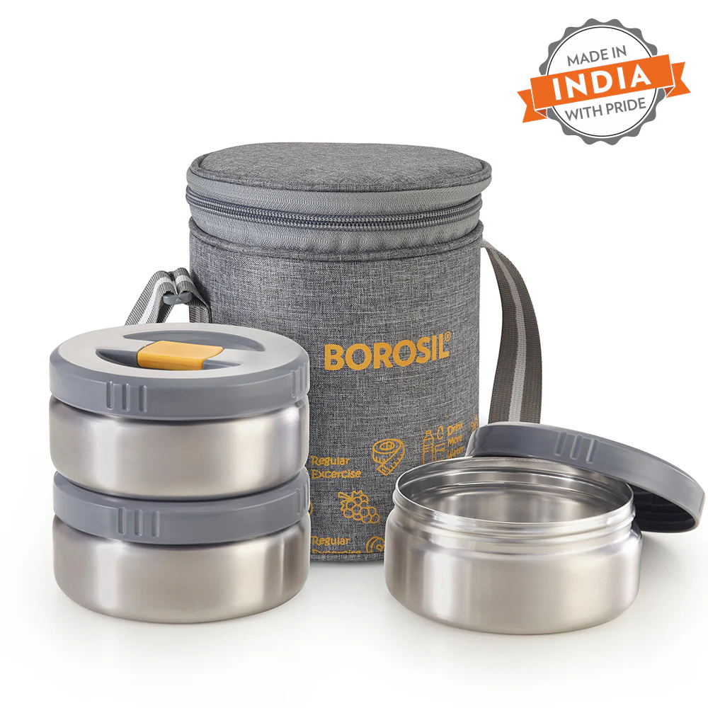 Mealmate Round Stainless Steel Lunchbox - Image 3