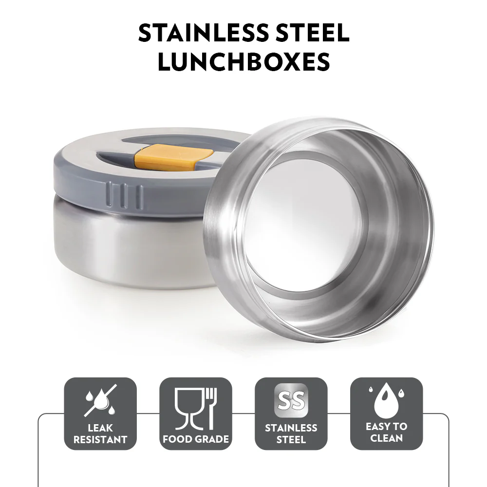 Mealmate Round Stainless Steel Lunchbox - Image 6