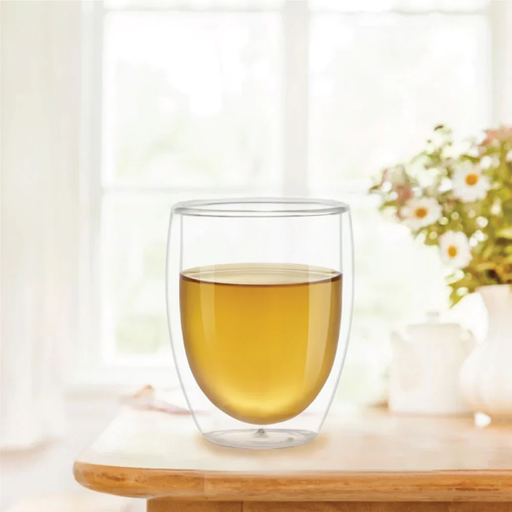 Borosil Milano Double Wall Glass Tumbler - Image 2