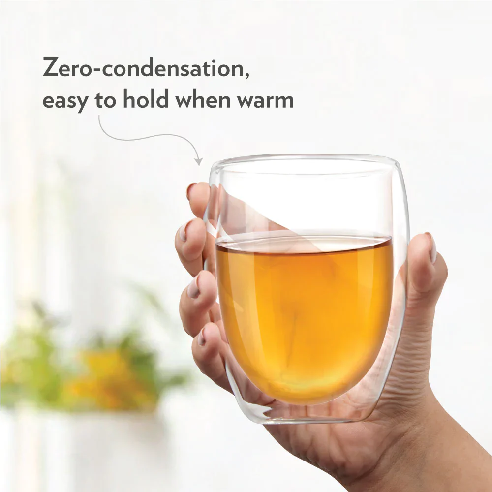 Borosil Milano Double Wall Glass Tumbler - Image 5