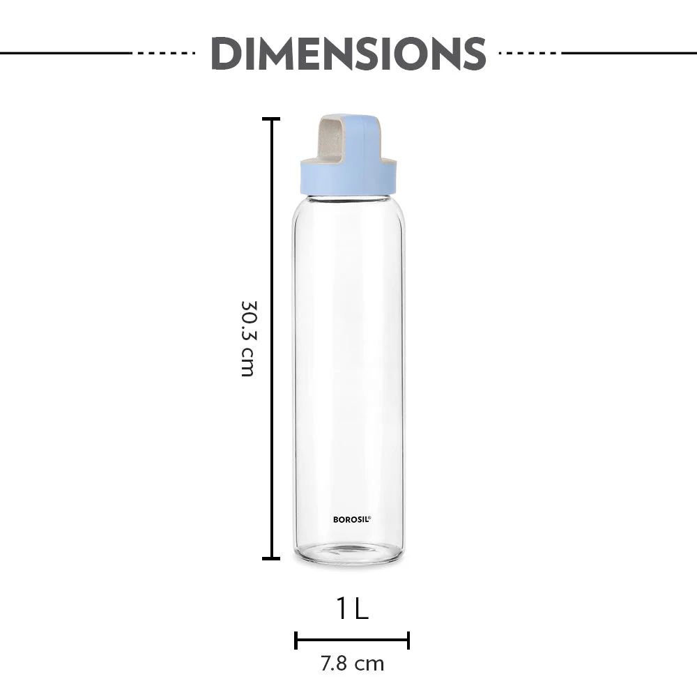 Neo Borosilicate Clear Glass Bottle - Image 4