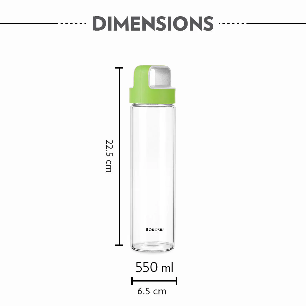 Neo Borosilicate Clear Glass Bottle - Image 3