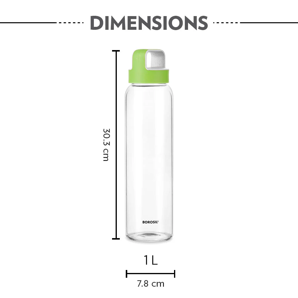 Neo Borosilicate Clear Glass Bottle - Image 5
